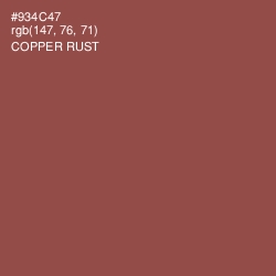 #934C47 - Copper Rust Color Image